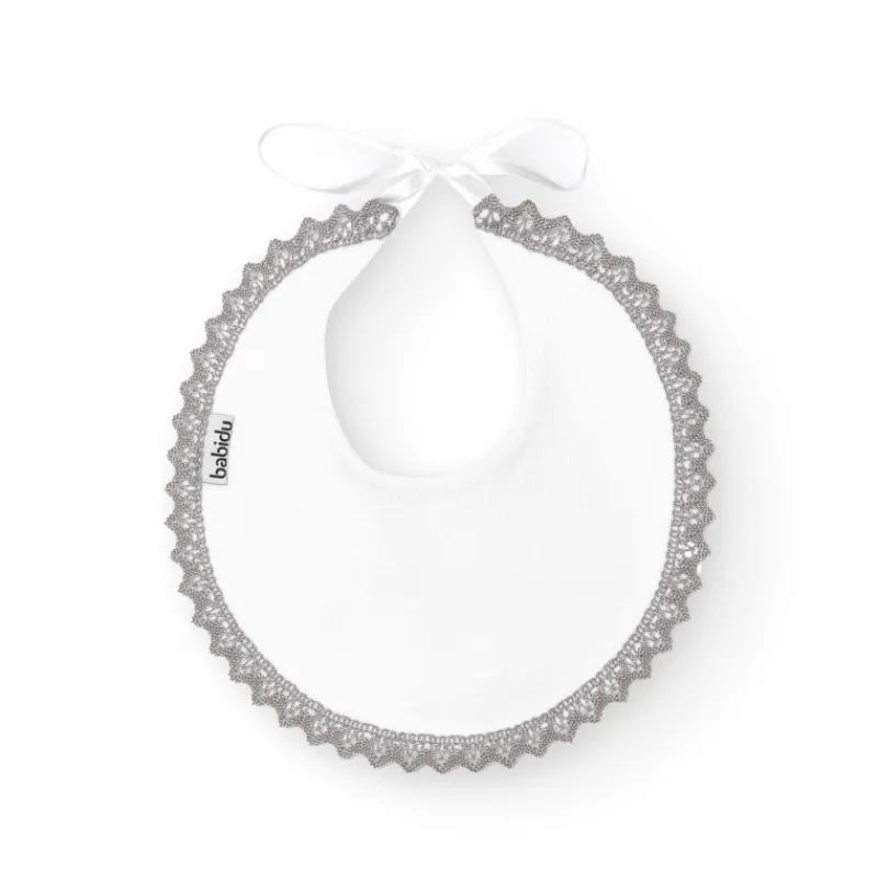 Babidu Baberos Y Bandanas^BABERO REDONDO PUNTILLA CANUTILLO