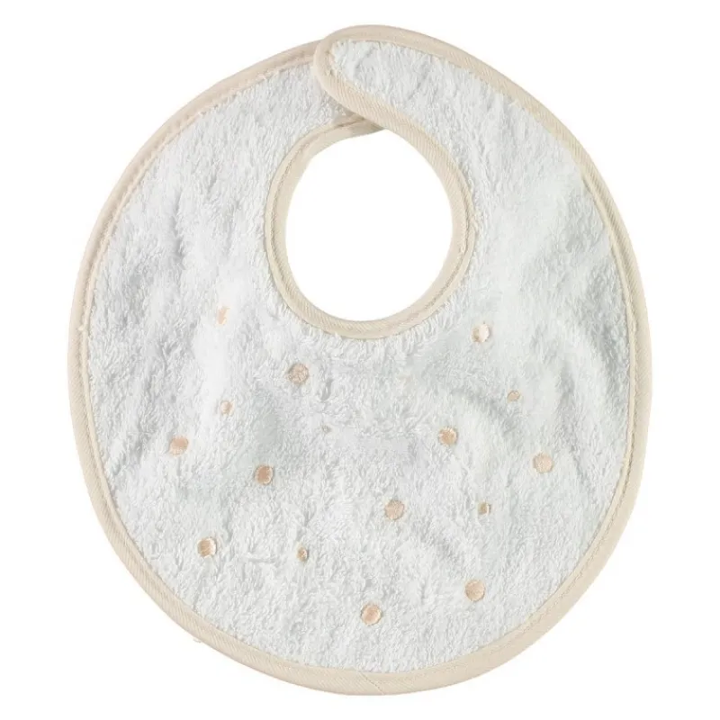 Babidu Baberos Y Bandanas^BABERO REDONDO VELCRO TOPOS