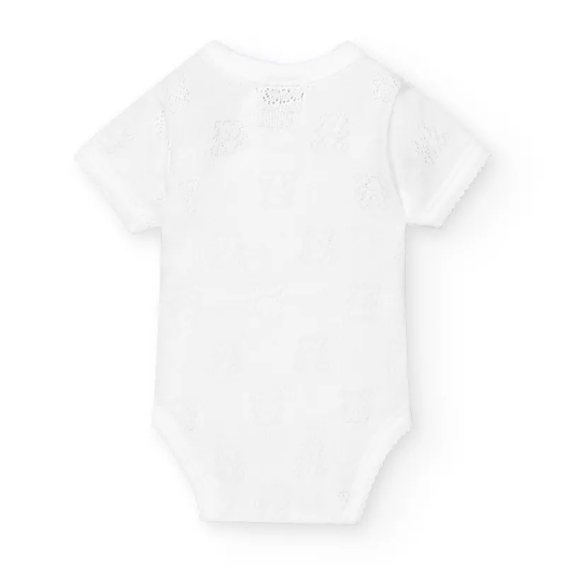 Babidu Prematuro | Bodys Manga Corta^BODY MANGA CORTA CRUZADO CALADO OSITOS