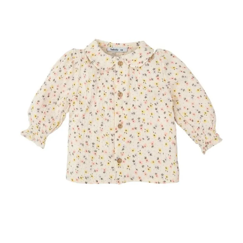 Babidu Camisas Y Sudaderas Niña | Camisas Y Sudaderas Bebe Niña^CAMISA CUELLO BEBE NIÑA CAOBA