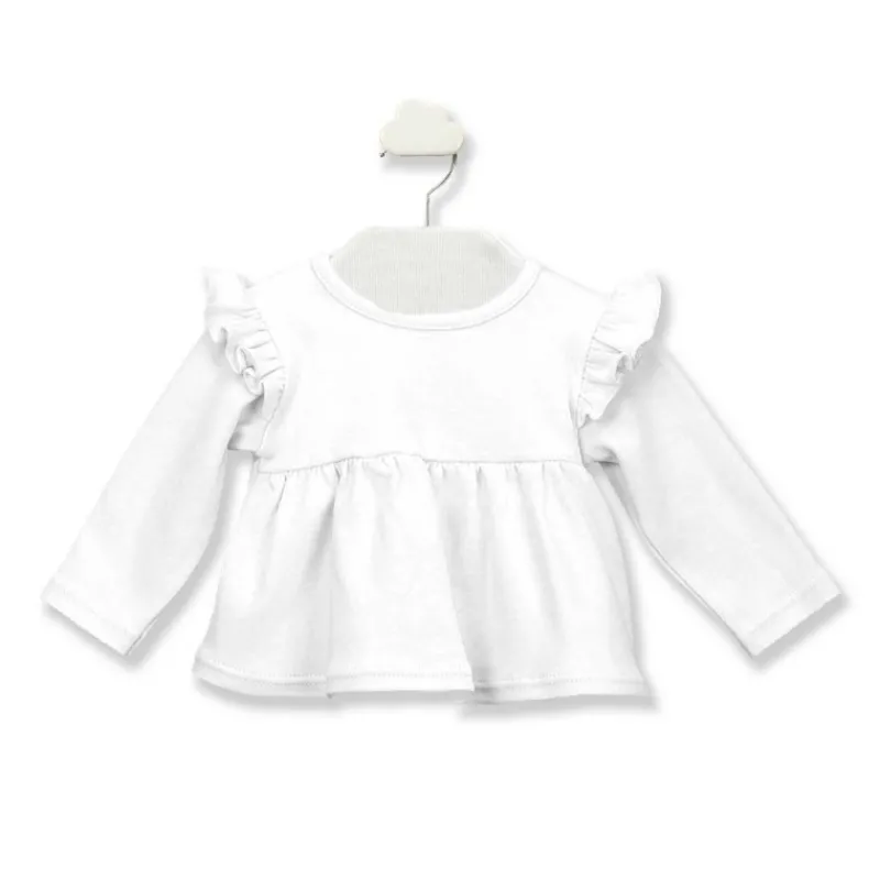 Babidu Camisas Y Sudaderas Niña | Camisas Y Sudaderas Bebe Niña^CAMISETA CANESÚ VOLANTES