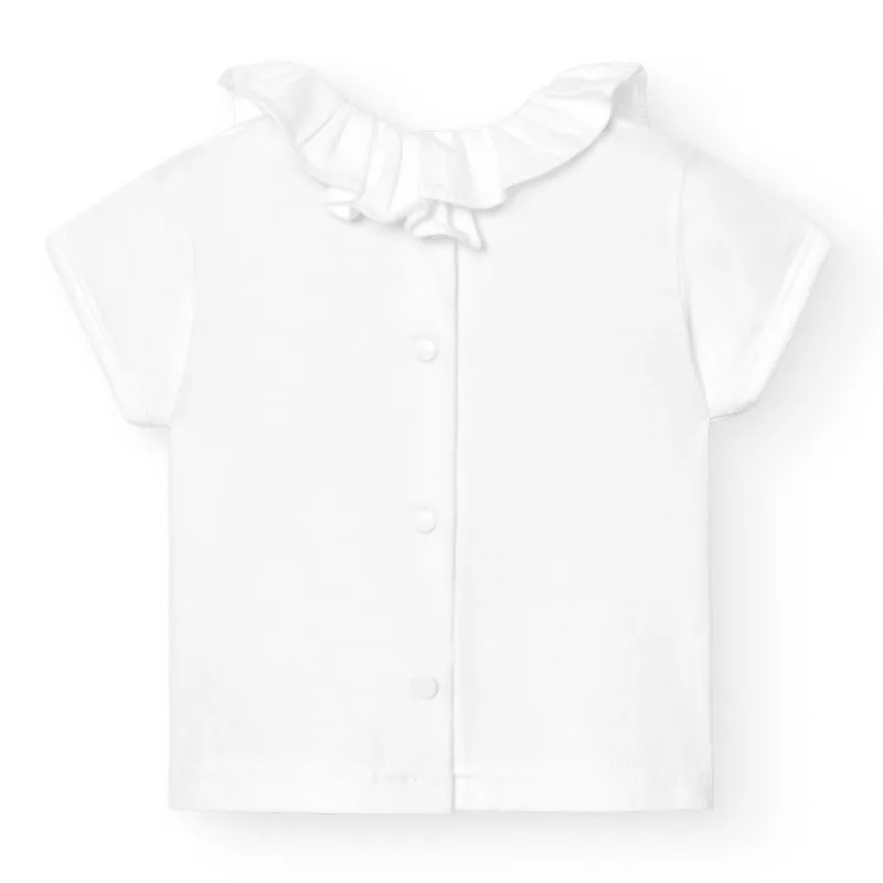 Babidu Camisas Y Sudaderas Niña | Camisas Y Sudaderas Bebe Niña^CAMISETA C/VOLANTE M/CORTA