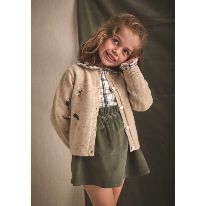 Babidu Abrigos Y Chaquetas Niña | Abrigos Y Chaquetas Bebe Niña^Chaqueta punto de niña a cuadros OLMO