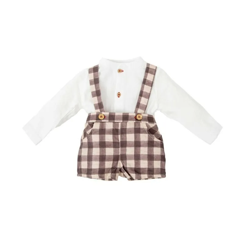 Babidu Conjuntos Niño | Conjuntos Bebe Niño^Conjunto bebe de niño a cuadros ALAMO