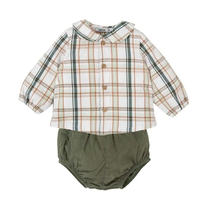 Babidu Conjuntos Niño | Conjuntos Bebe Niño^Conjunto bebe de niño a cuadros OLMO
