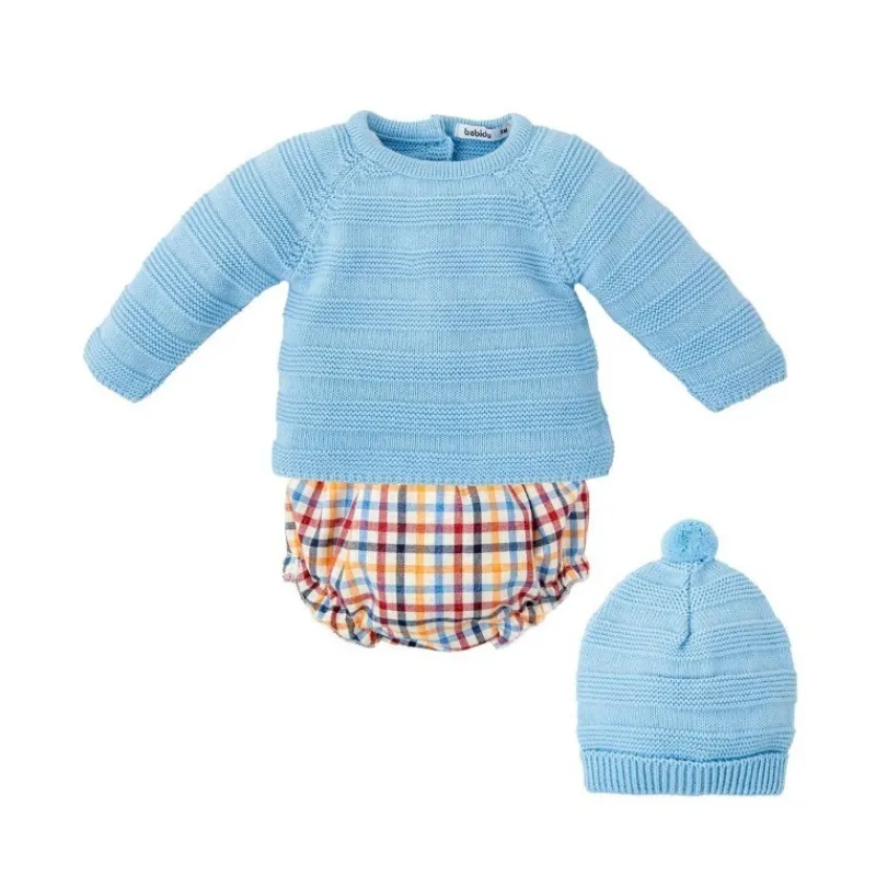 Babidu Conjuntos Niño | Conjuntos Bebe Niño^Conjunto bebe de niño de punto TILO