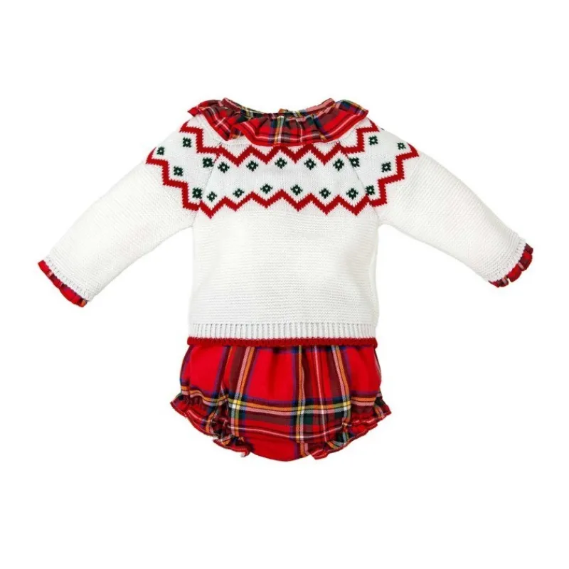 Babidu Conjuntos Bebé Niña^Conjunto de bebé niña de punto GRANADO
