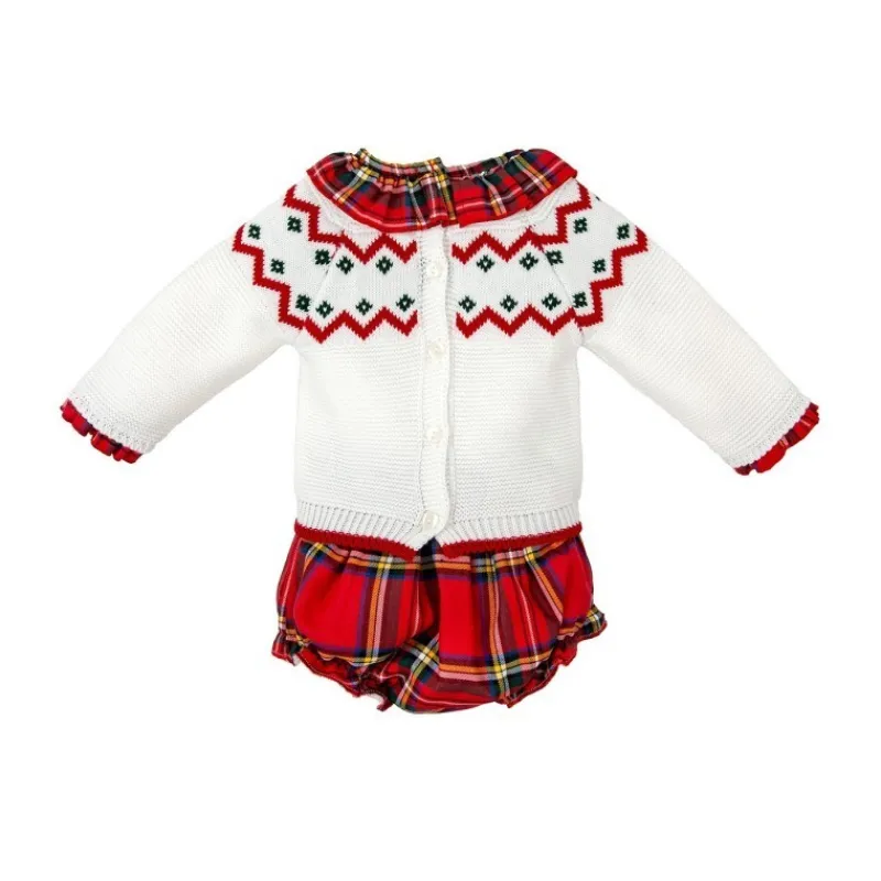 Babidu Conjuntos Bebé Niña^Conjunto de bebé niña de punto GRANADO