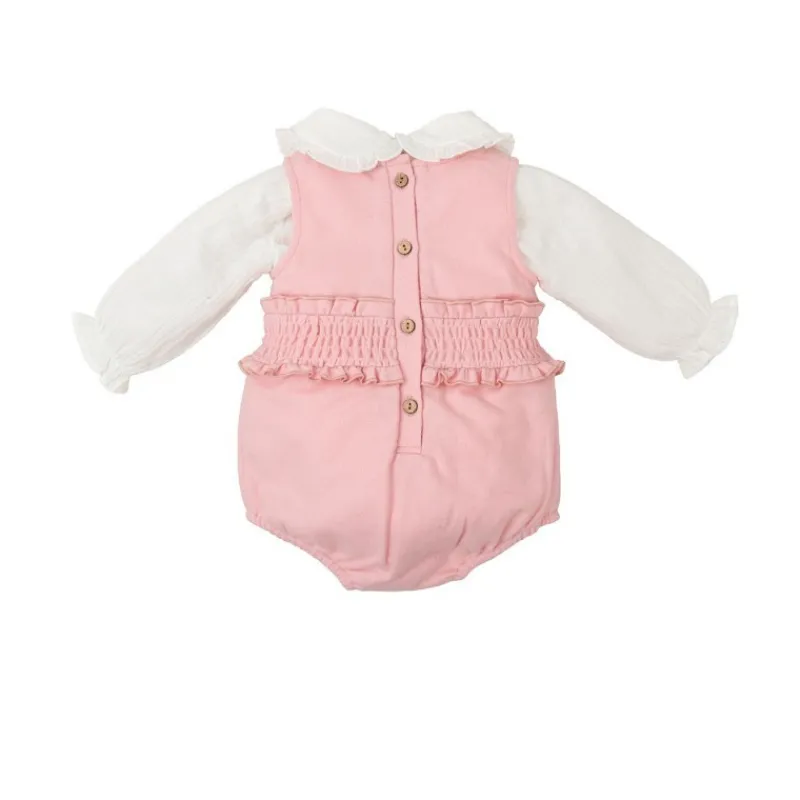 Babidu Conjuntos Bebé Niña^Conjunto de bebé niña en tejido liso OLIVO