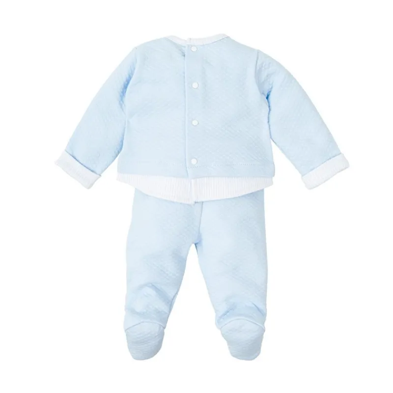 Babidu Conjuntos Bebe Niño | Conjuntos Bebé Niña^Conjunto jubón y polaina cuello bebe liso ARCE