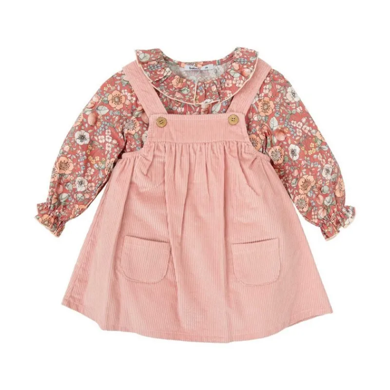 Babidu Conjuntos Bebé Niña^Conjunto pichi de niña en estampado floral ABEDUL