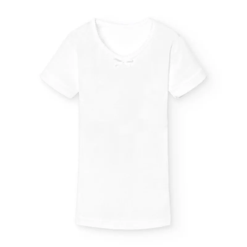 Babidu Camisetas Interiores^CUBRE NIÑA MANGA CORTA