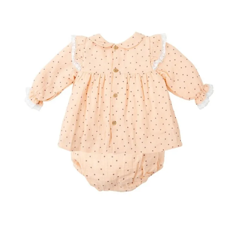 Babidu Vestidos Y Jesusitos Bebe Niña^Jesusito de bebé niña con estrellitas HAYA