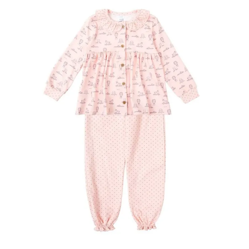Babidu Pijamas Niña^Pijama de niña con microestampado SAUCE