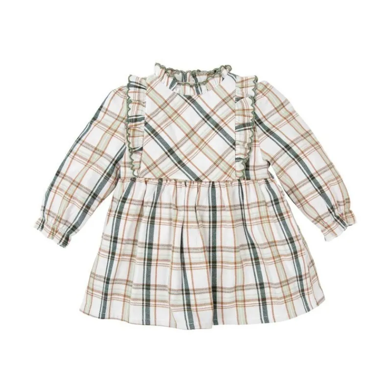 Babidu Vestidos Niña | Vestidos Y Jesusitos Bebe Niña^Vestido de niña a cuadros OLMO