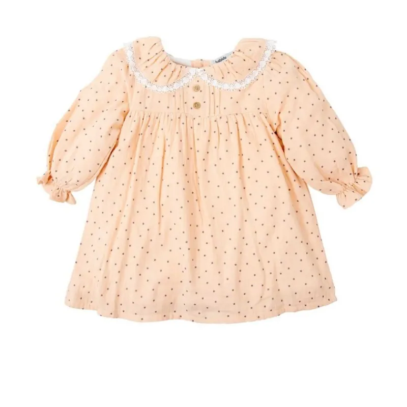 Babidu Vestidos Niña | Vestidos Y Jesusitos Bebe Niña^Vestido de niña cuello con estrellitas HAYA